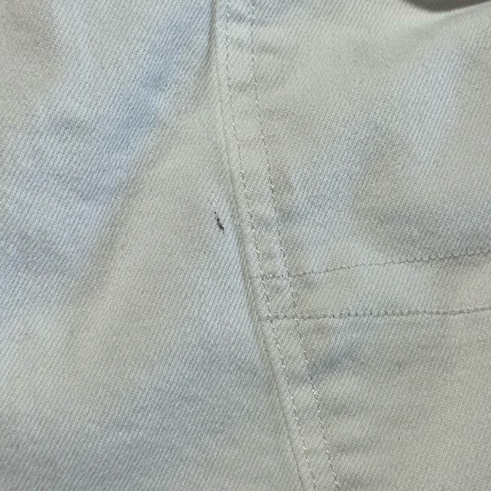 American Eagle Outfitters White Stretch Denim Shorts - Picture 6 of 7